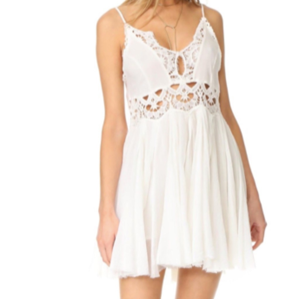 Free People Ilektra Gauze Embroidered Dress
